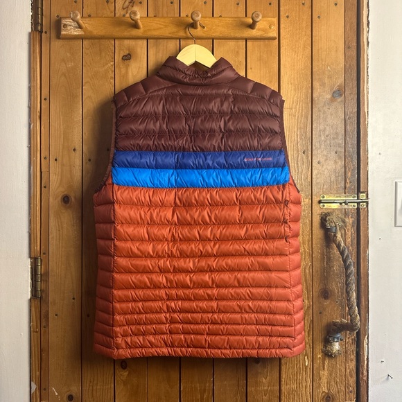 NWT Cotipaxi Fuego Down Puffy Vest in Chestnut and Spice Men’s Large - Picture 5 of 8